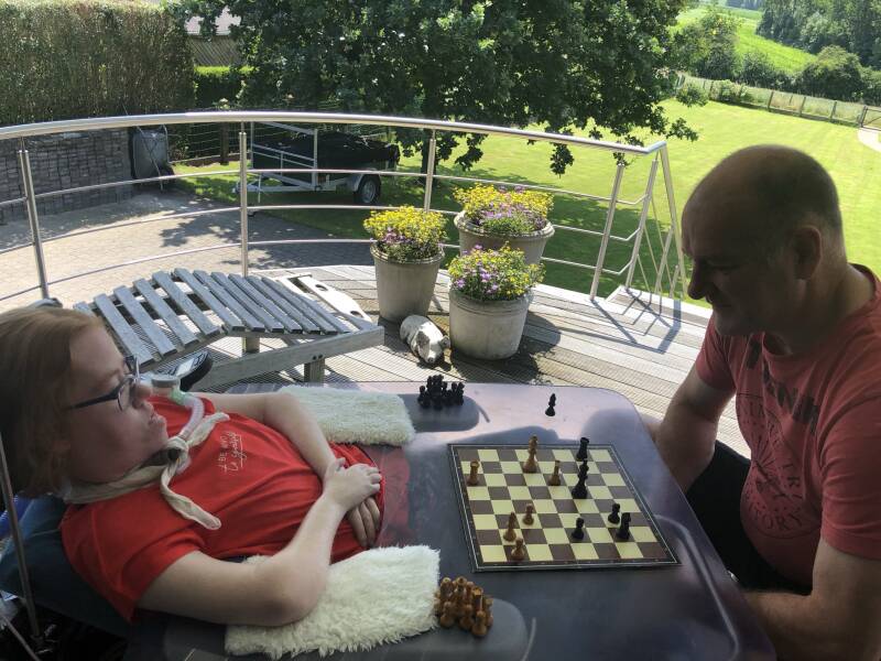 Schaken met papa