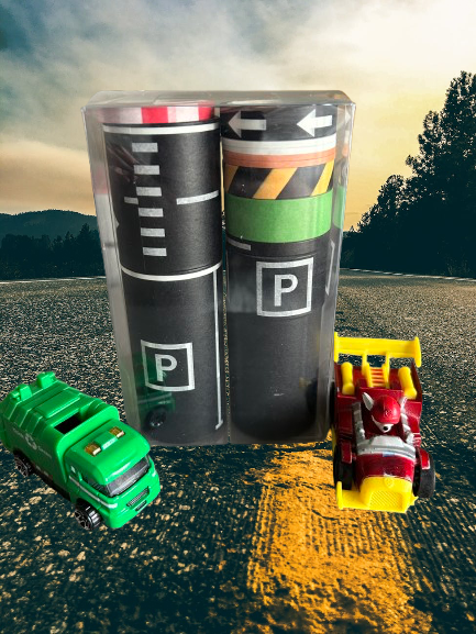 Autoweg-sticker voor de vloer