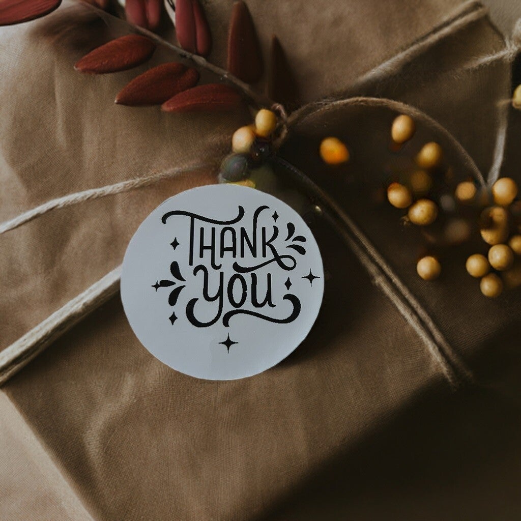 Thank you sticker