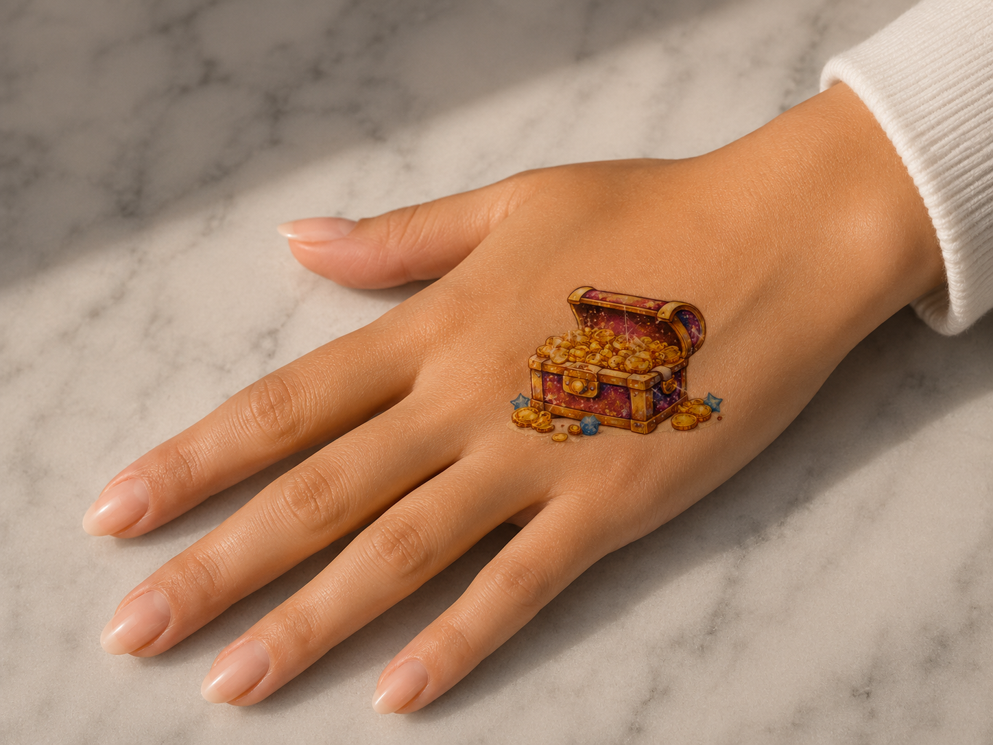 Schatkist Tattoo Sticker