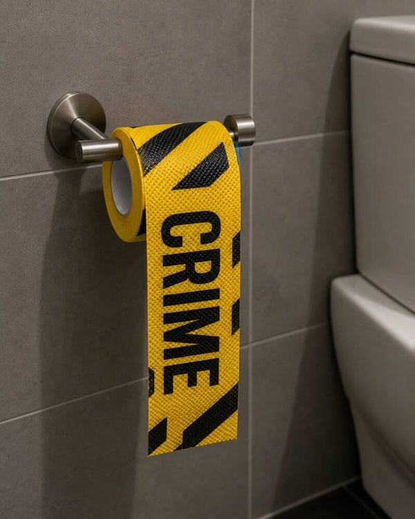 Crime Scene WC-rol – hilarisch toiletpapier met misdaadscene look