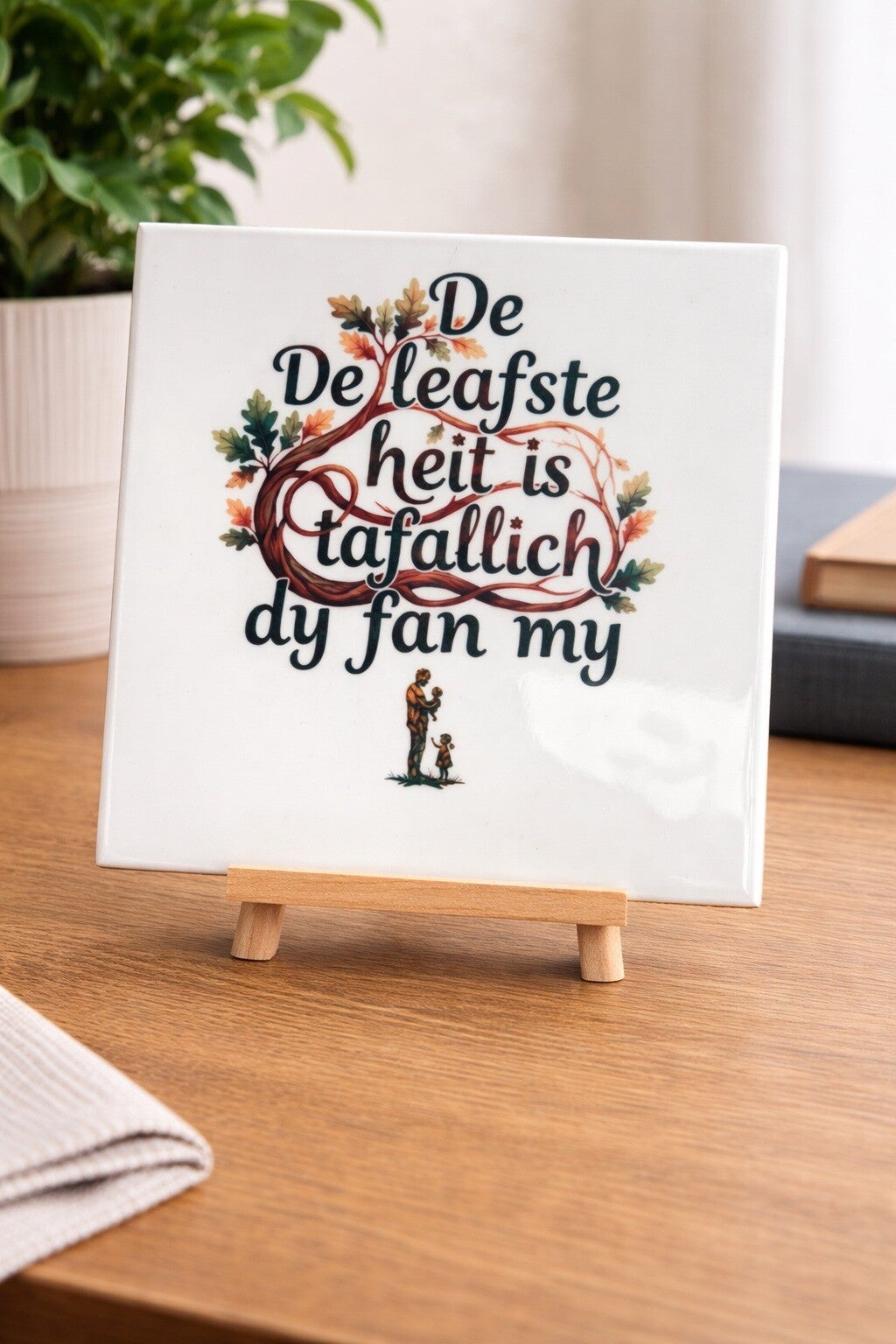 Fries Tegeltje – “De  leafste Heit is Tafallich Dy fan My”