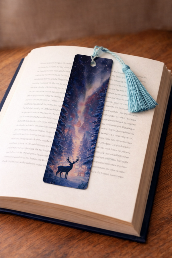 Hert onder het Noorderlicht Paars