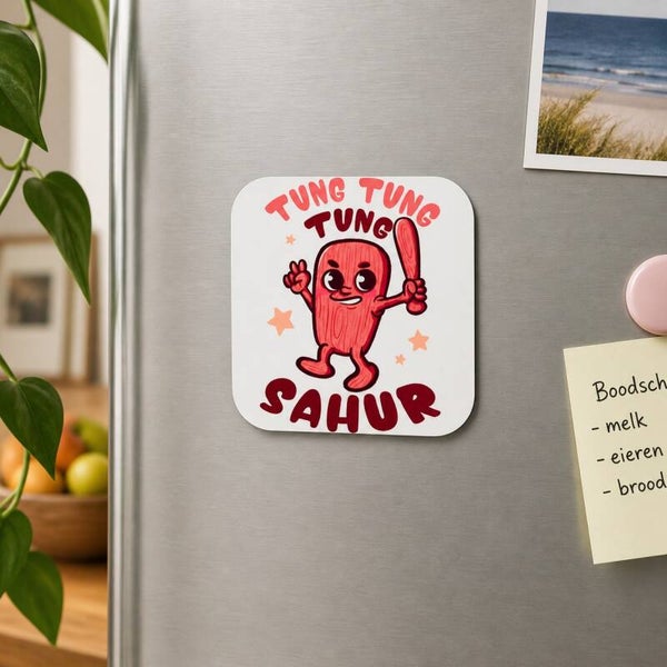 Grappige Magneet Tung Tung Sahur