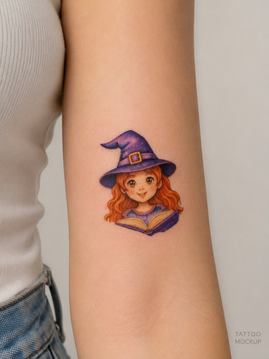 Tijdelijke tattoo heksje