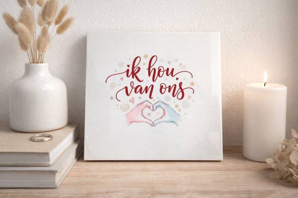 Tegeltje Ik hou van ons