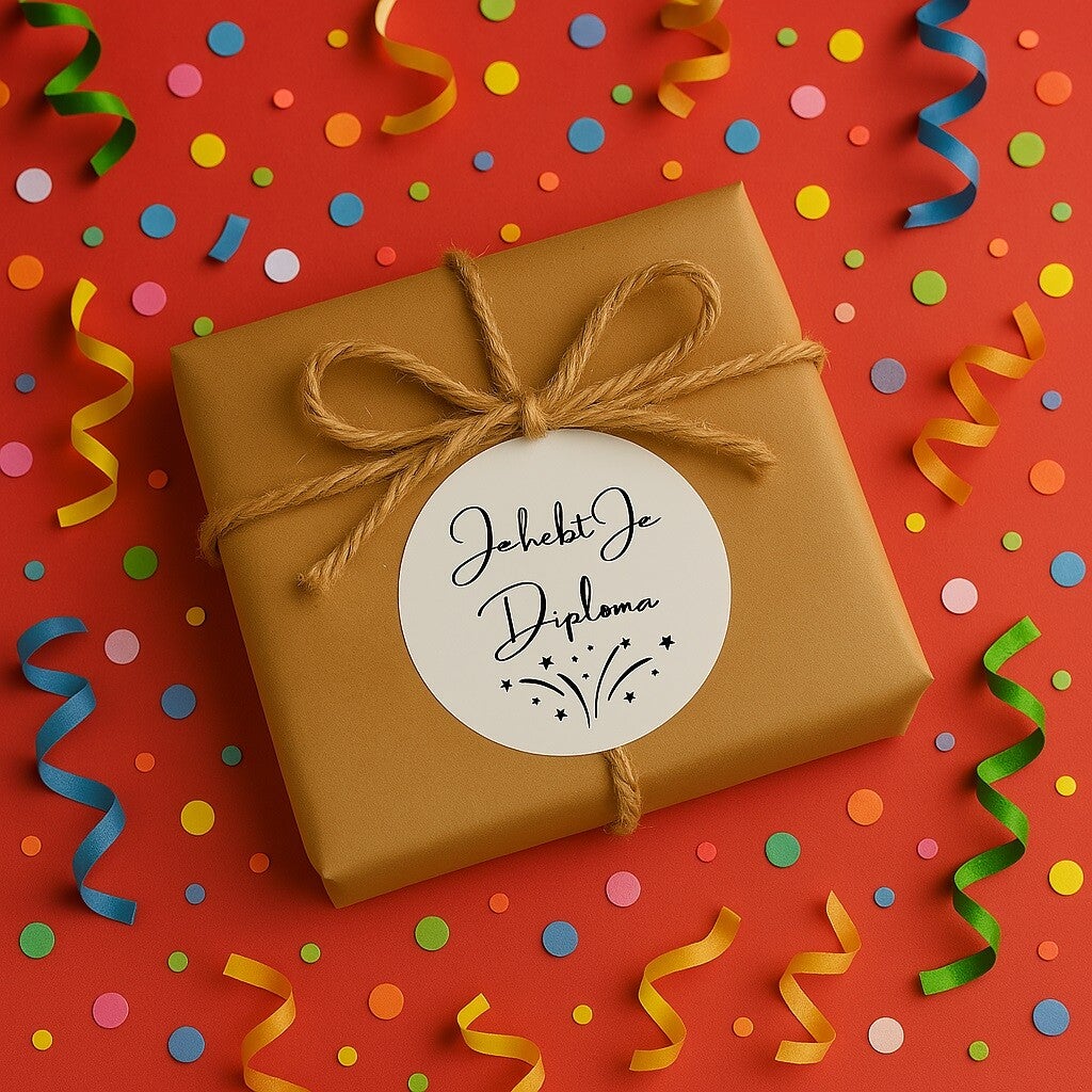 Je hebt je diploma! Sticker