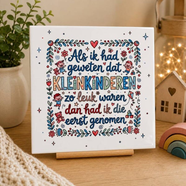 Kleinkinderen Tegeltje