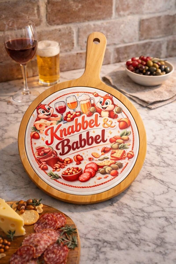 Serveerplank Knabbel & Babbel