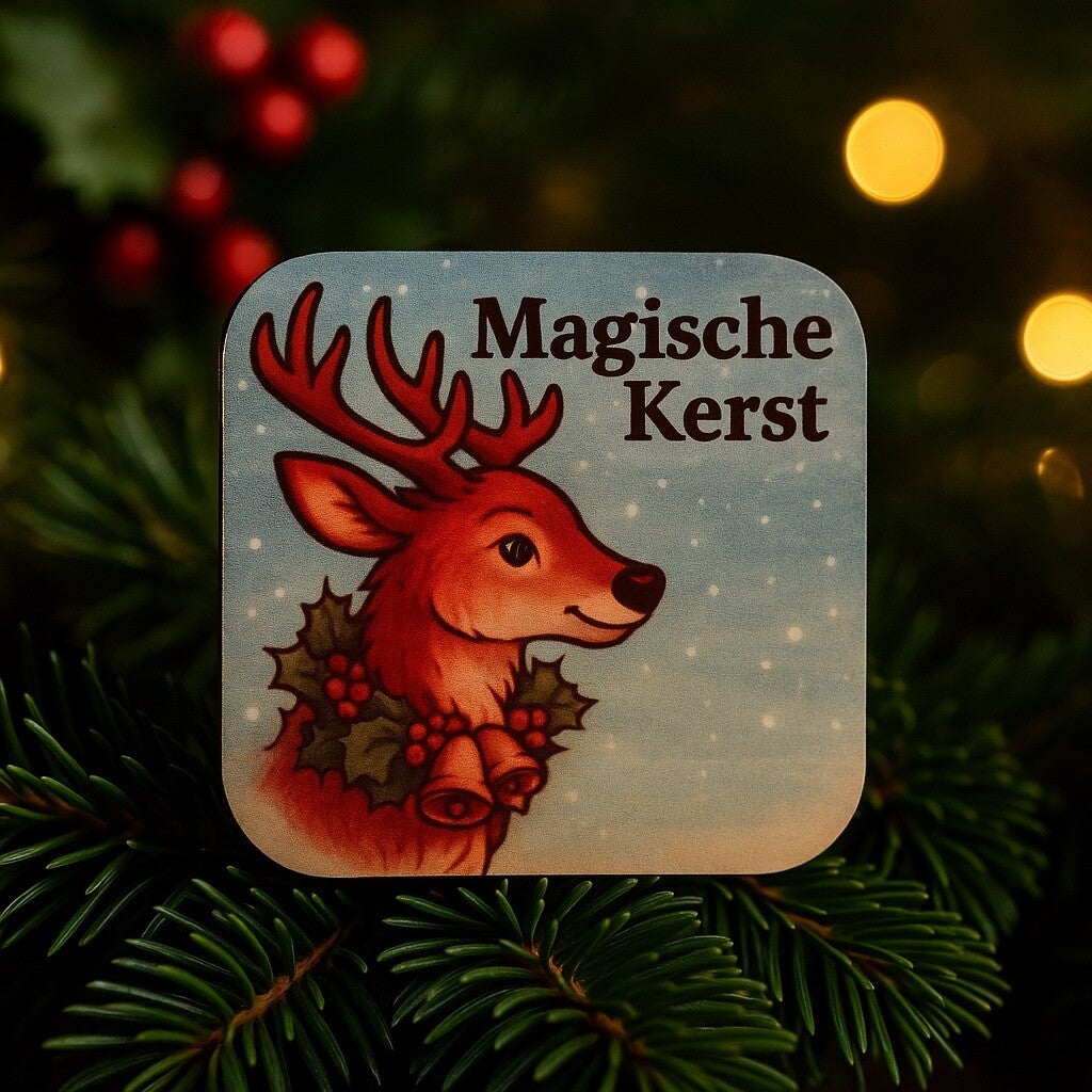Houten Magneet – Magische Kerst