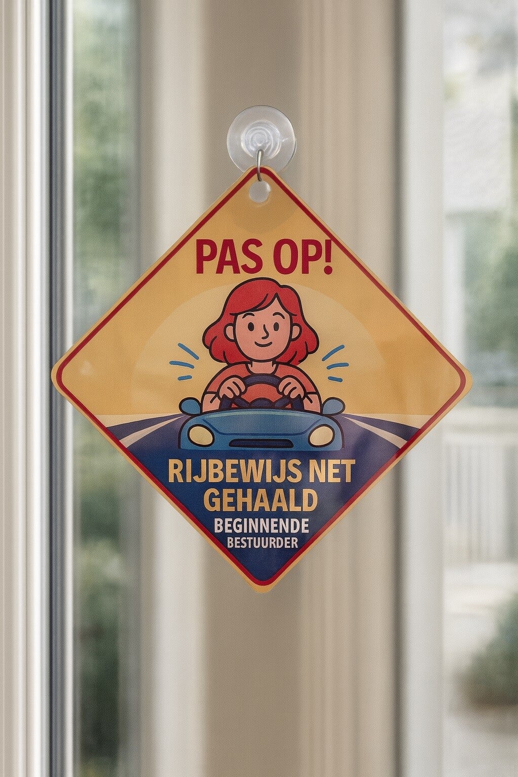 Pas op beginnende bestuurder