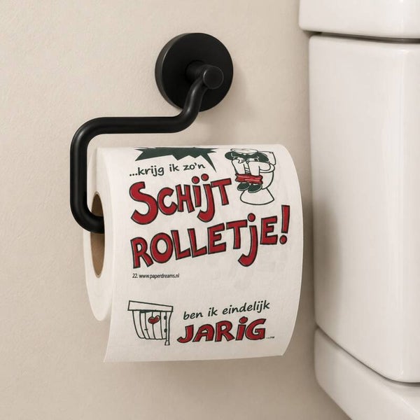 Schijt Rolletje – grappig toiletpapier cadeau voor verjaardag of feest