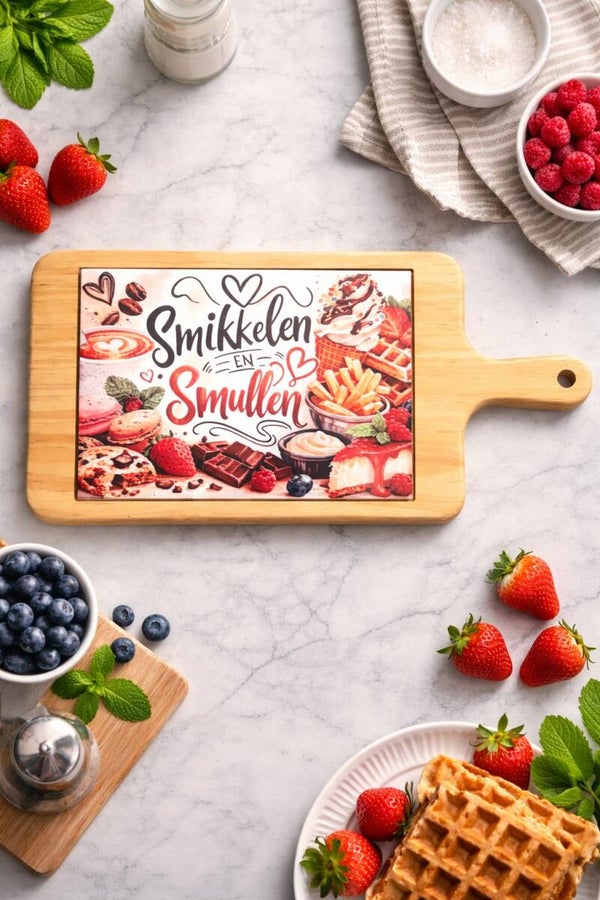 Serveerplank “Smikkelen & Smullen”