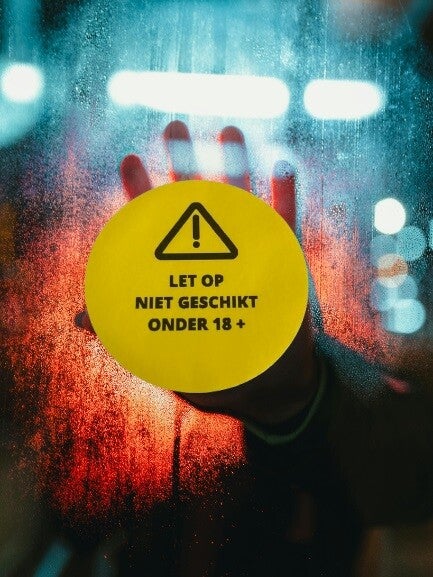 Waarschuwingssticker