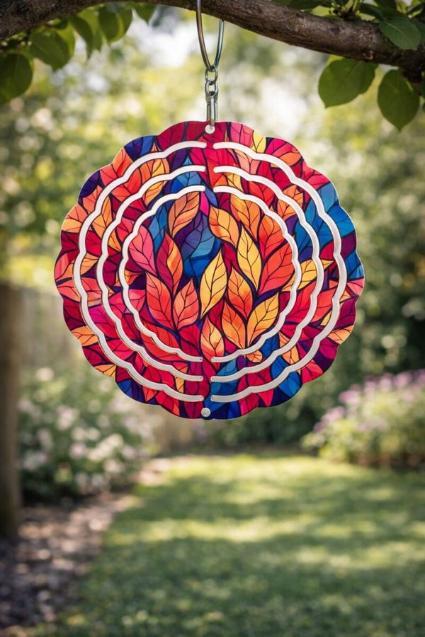 Herfst bladeren windspinner