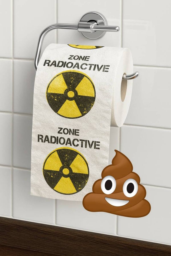 Toiletpapier zone radioactive