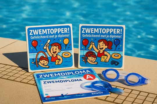 Zwemtopper Tegeltje