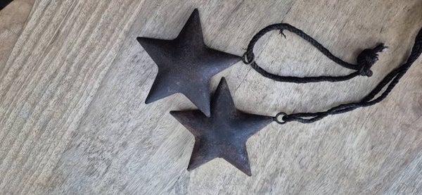 Metalen kerst ster Roest