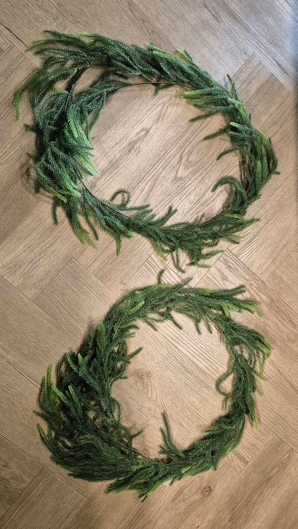 Norfolk pine Garland (real touch)