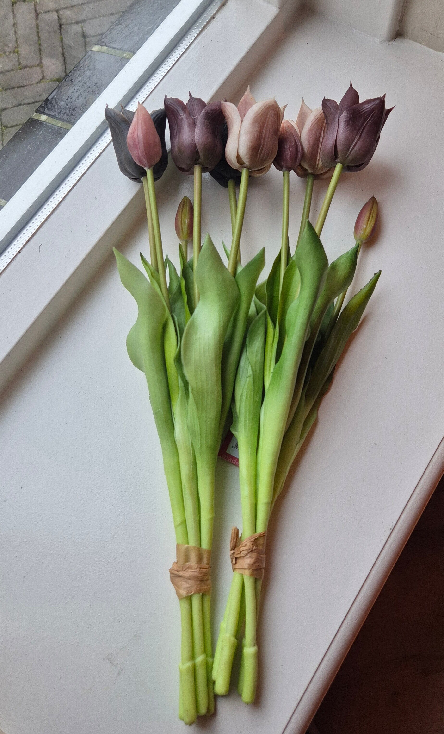 Tulpen real touch Mauve Mix