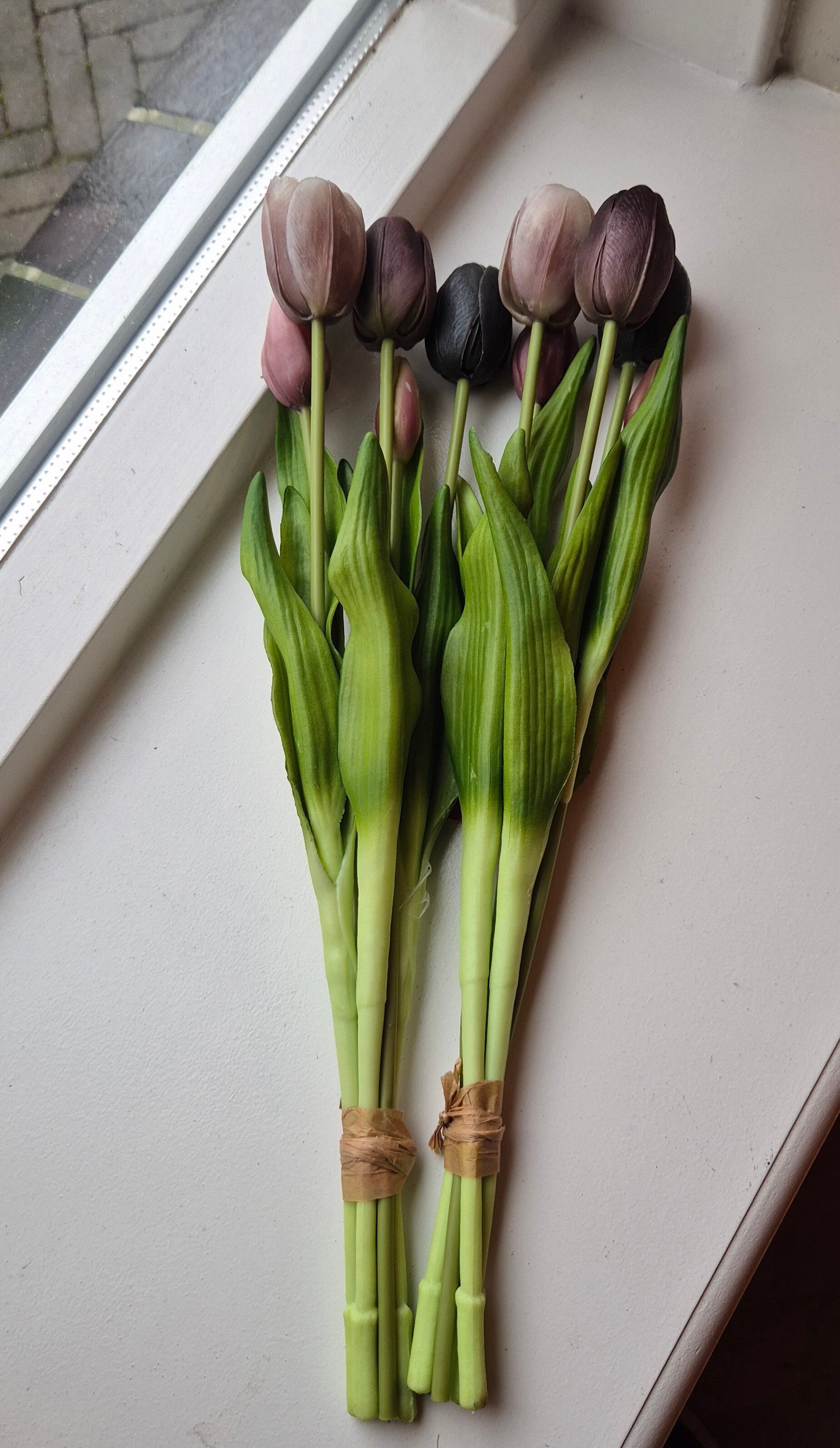 Tulpen real touch Mauve mix