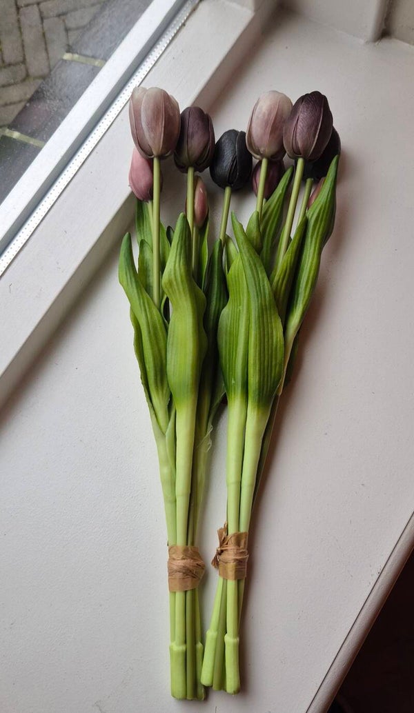 Tulpen real touch Mauve mix