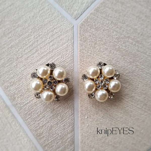 Stylingclips - Pearl Flower ♡ (per paar)