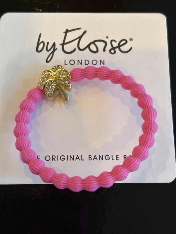 ROZE MET PALMBOOM BY ELOISE HAAR ELASTIEK / ARMBANDJE