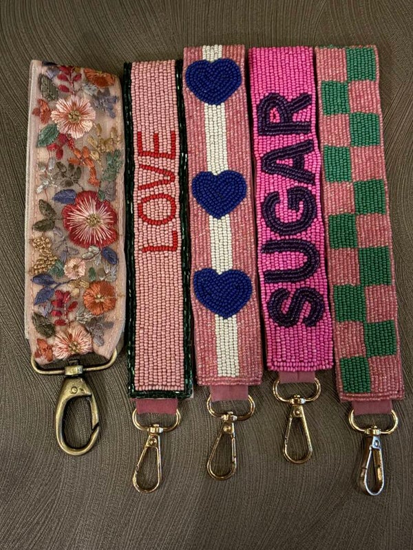 Bagcharms lang met kraaltjes