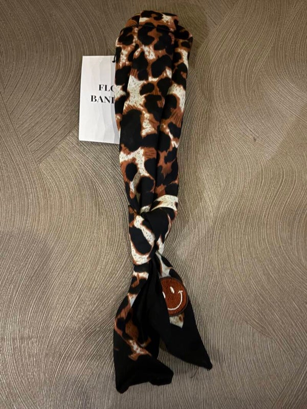 Flora bandana sjaaltje panter print