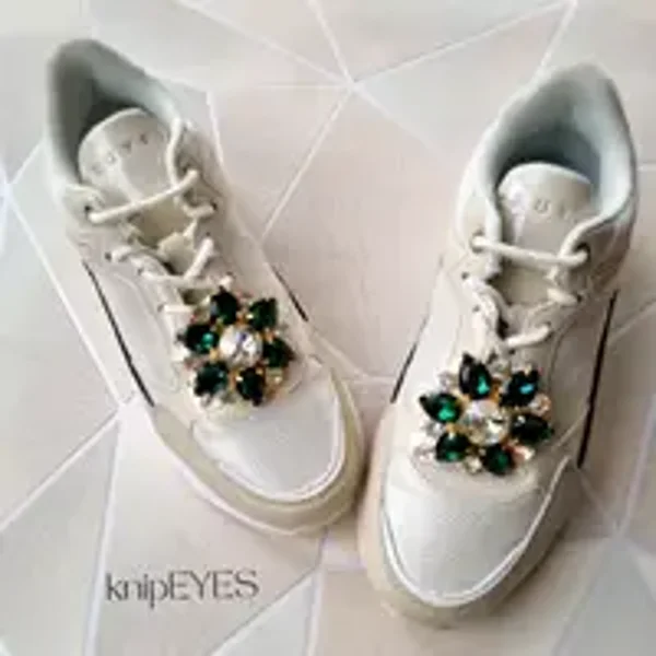 Stylingclips - Flower GREEN ♡ (per 2)
