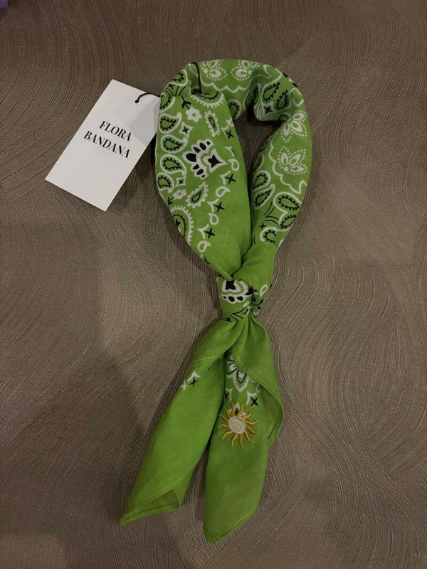 Flora bandana sjaaltje groen