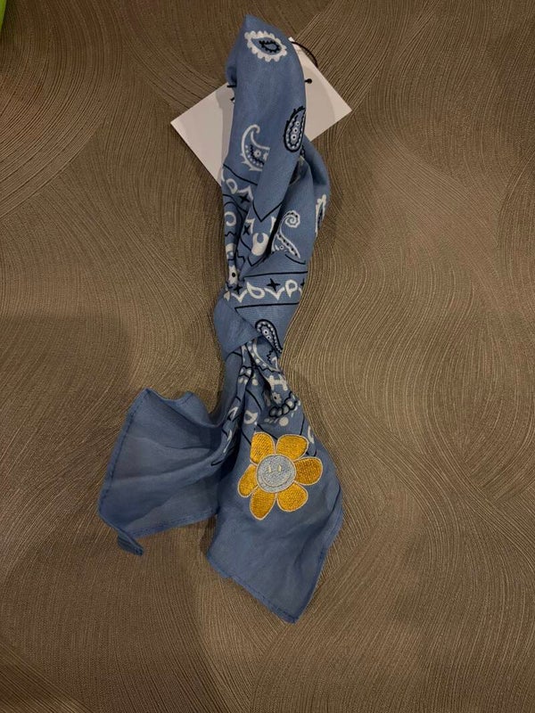 Flora bandana sjaaltje licht blauw