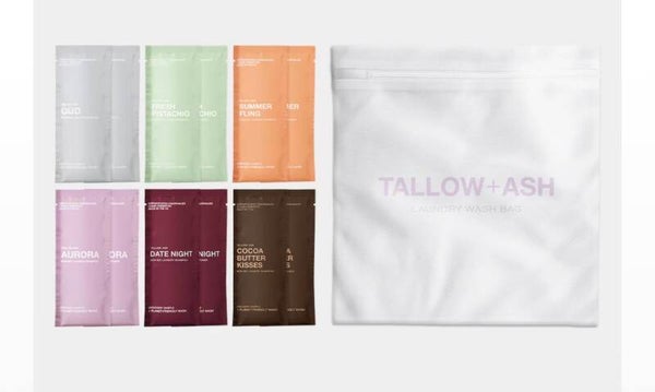Ontdekking Samples TALOW+ASH wasmiddel en wasverzachter