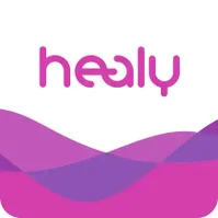 Het logo van de Healy app