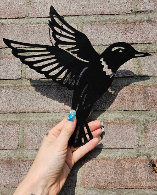 "Flitter the Hummingbird" Zwart