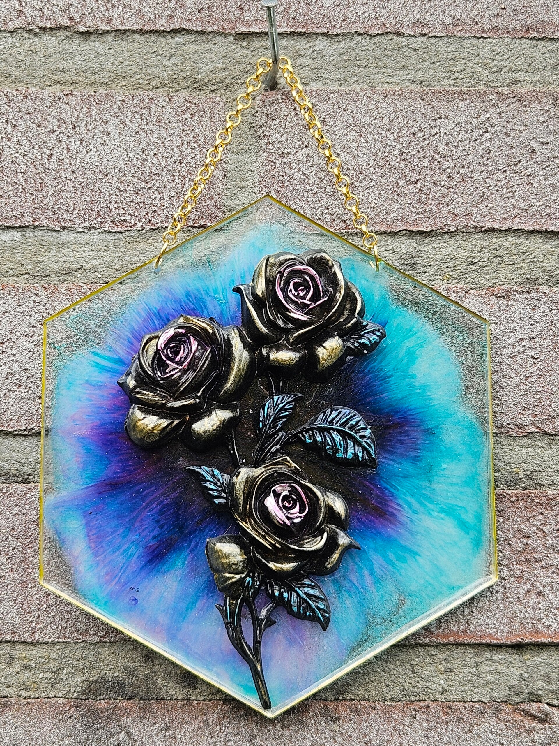 "Hanger" Boeket Rozen Blauw