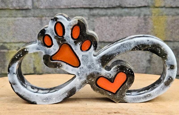 "Sculptuur Infinity" Zwart Wit Marble