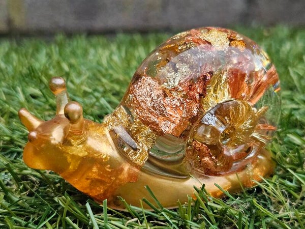 "Sneaky Snail" Doorzichtig Glittervlokken