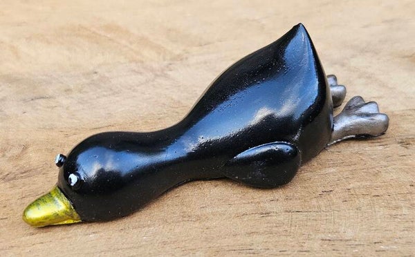 "Gilbert de Gans " Magneet Groot Zwart