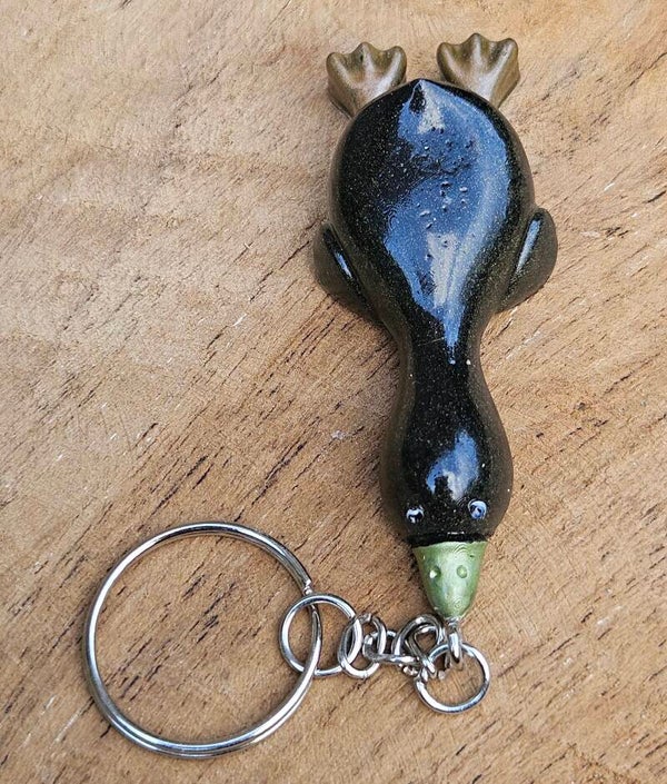 "Gilbert de Gans" Donkergroen Glitter