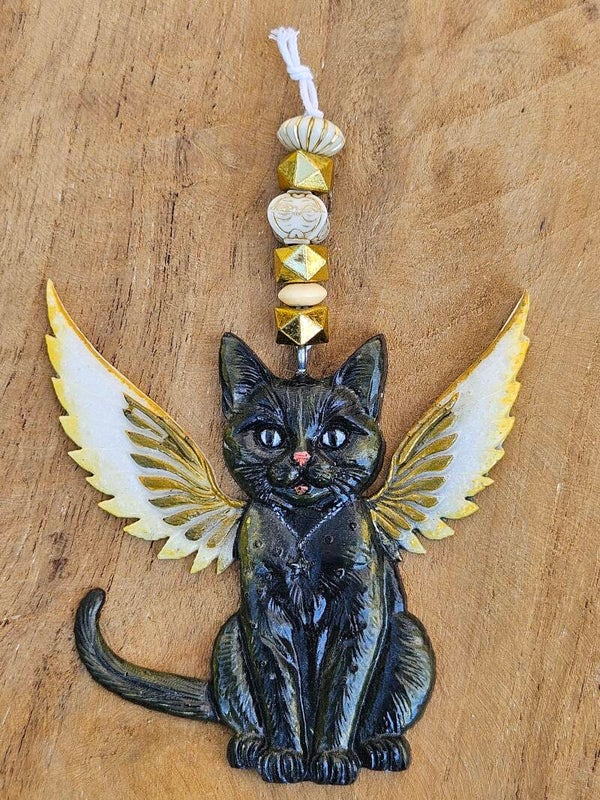 "Purrrfect Kitty" Hanger Zwart