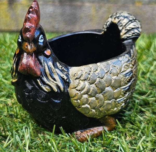 "Fien de Kip" Bakje Zwart Goud