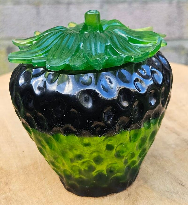 "AardbeiBakje" Zwart Groen