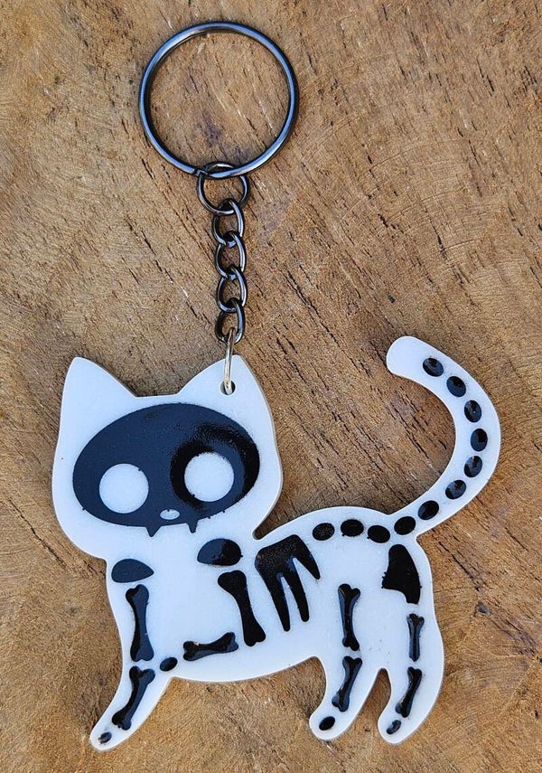 "Skeleton Kitty" Happy Wit