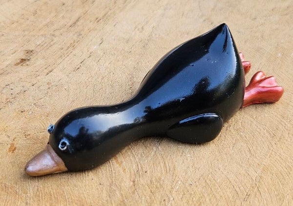 "Gilbert de Gans" Groot Liggend Zwart