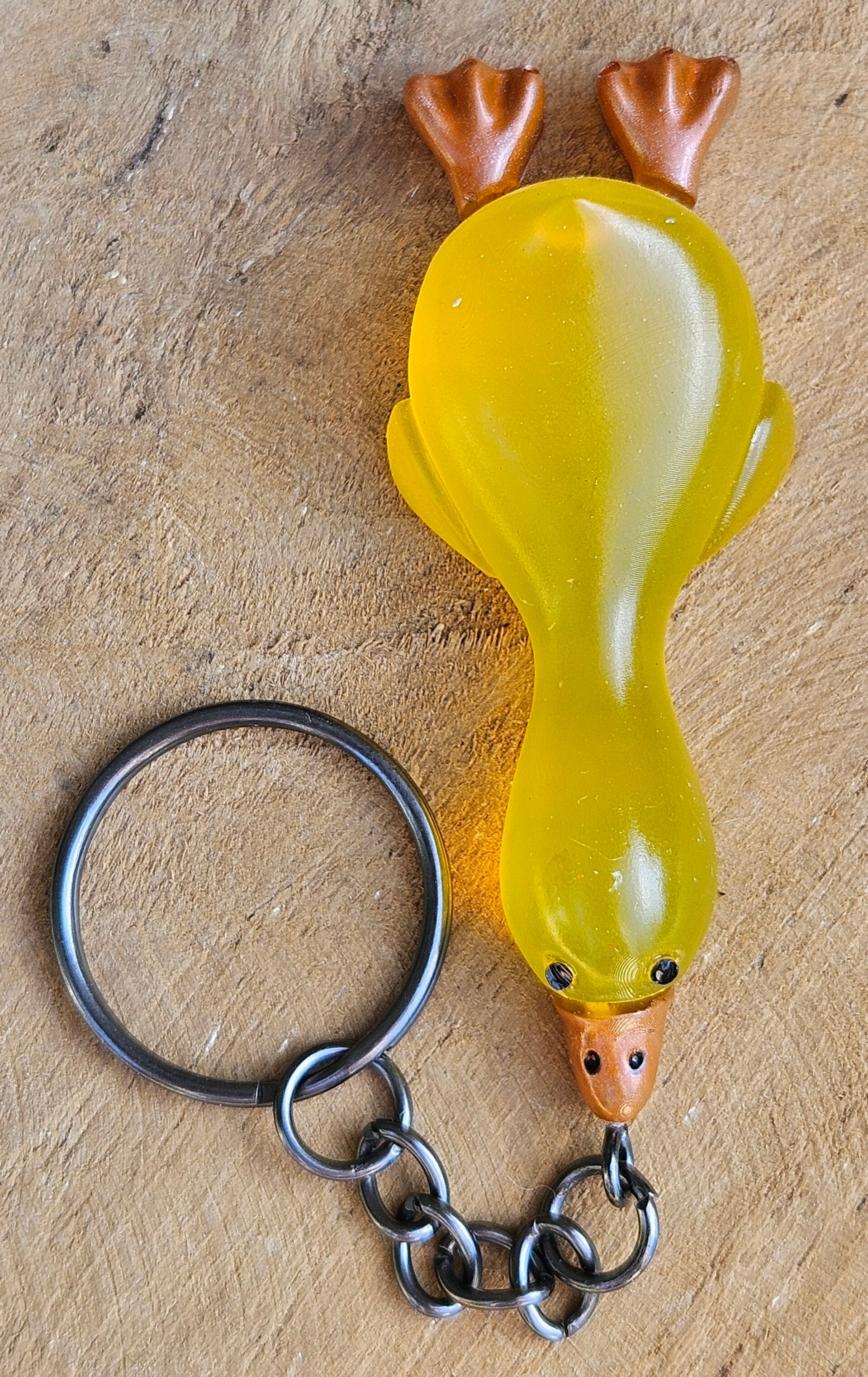 "Gilbert de Gans" Transparant Geel