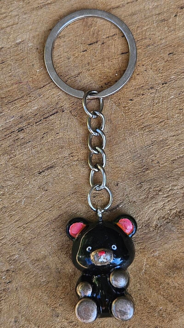 "Beertje" Sleutelhanger Pootje Zwart