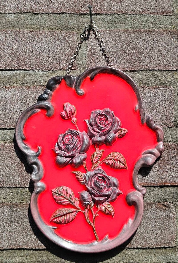 "Wandbord Vintage Boemen" Pretty Pink