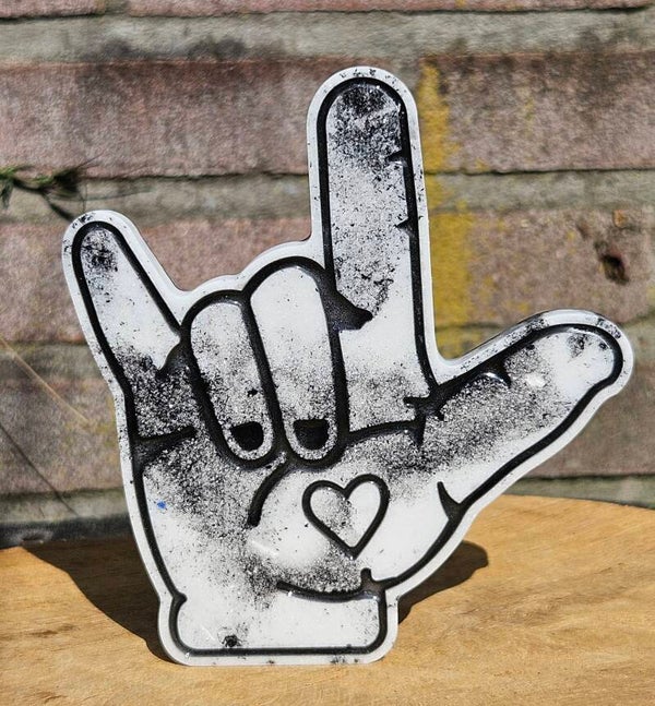 "Rock & Love" Sculptuur Marble